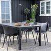 4 Fauteuils de jardin noir RODA
