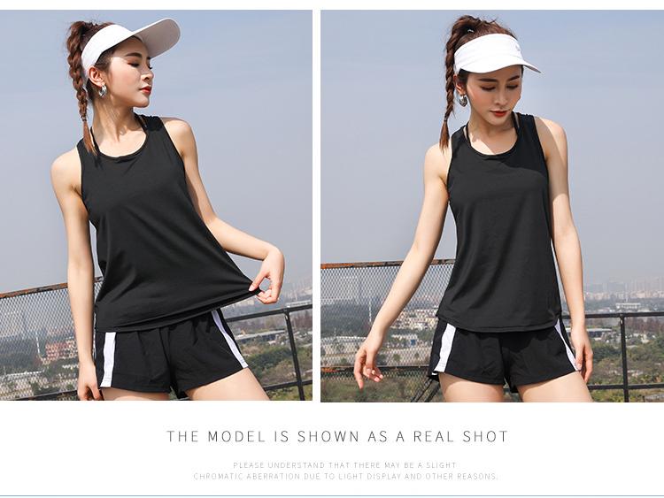 Женская быстросохнущая майка-борцовка для йоги - Свободный крой для бега и фитнеса