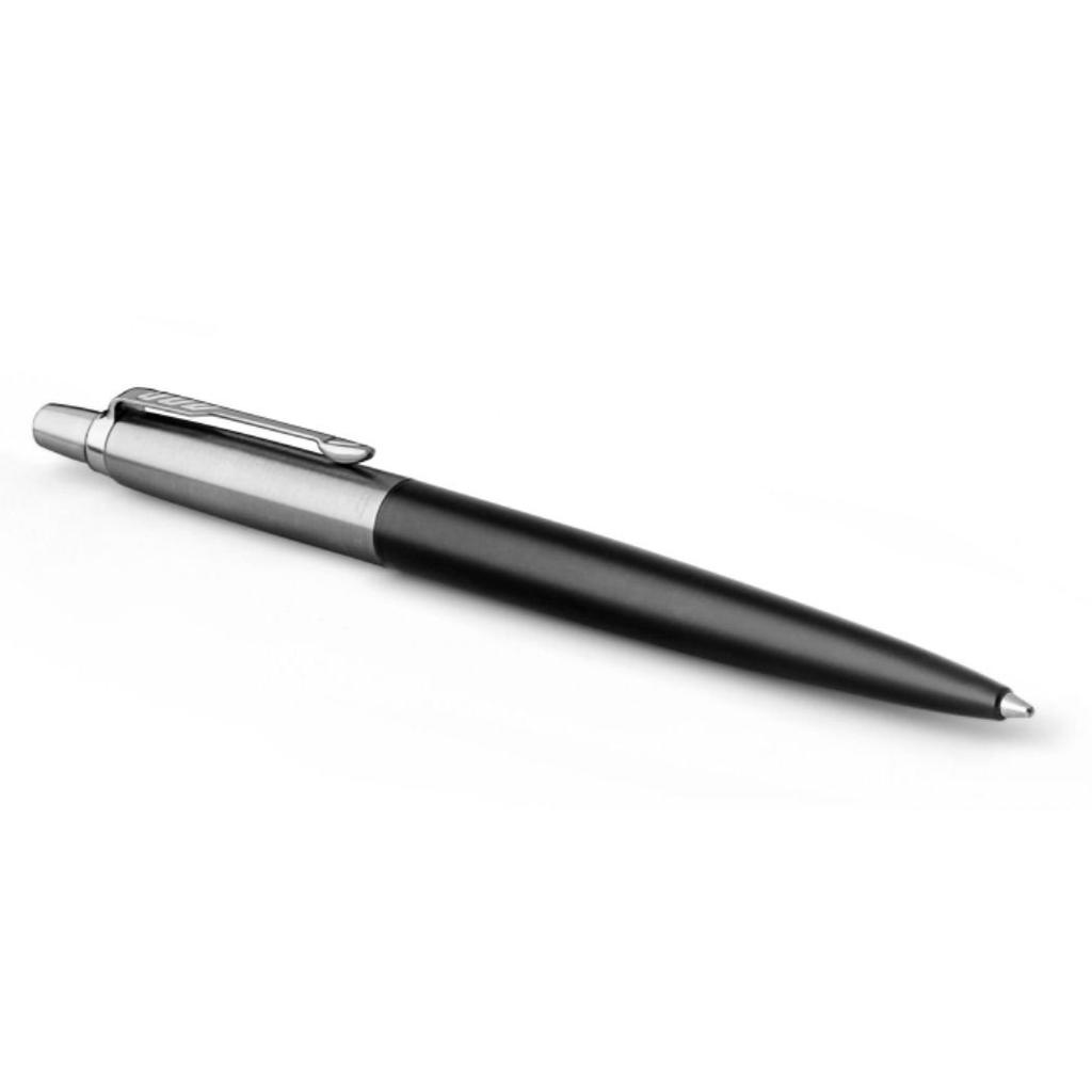 Parker Шариковая ручка Jotter Black CT Medium Point Gift Box Оригинальный импортный продукт 1953346 На масляной основе