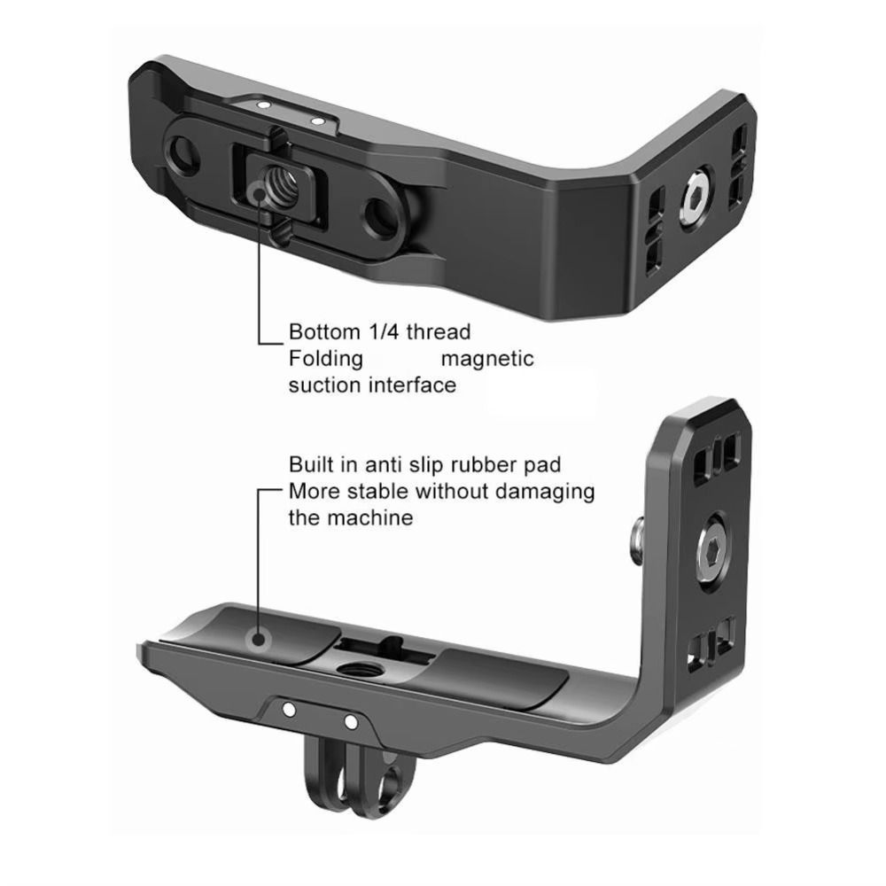 Aluminum Alloy Camera Expansion Bracket Camera Mounting Bracket for Insta360 Photography Equipment