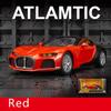 1/24 масштаб Bugatti Atlantic Supercar, литая под давлением модель автомобиля, игрушечный автомобиль с откатным механизмом со звуком и светом для детей, коллекция подарков для мальчиков и девочек