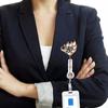 Retractable Badge Clip Holder for Volunteers Female Staff Nurse Doctor Worker