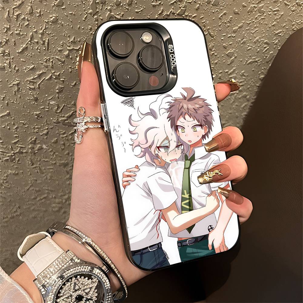 Чехол для телефона Нагито Хаджиме Комахина для iPhone 15,16,12,14,13,17,11,E,Pro,Max,Plus,Air,Mini Черный ТПУ Чехол