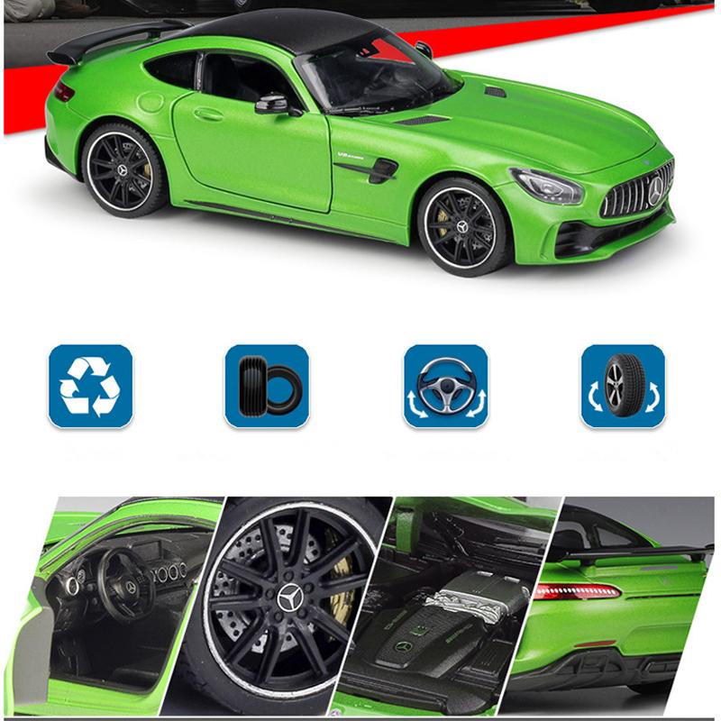 1/24 Welly Mercedes Benz AMG GT R, модель спортивного автомобиля из сплава, литье под давлением, металлическая игрушка, гоночный автомобиль, модель автомобиля, моделирование, детские подарки