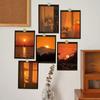 Girls Coco [10 Piece Set] Sunset Postcard Photo Card Landscape Photo Poster Emotional Interior Prop Wall Decor, Mixed Colors, 10 Pieces