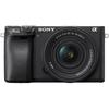 Sony Mirrorless Camera with Power Zoom Lens Kit SELP16502 Black BQ Interchangeable Lens 6400K Black 6400 (Includes Lens) ILCE-6400K APS-C