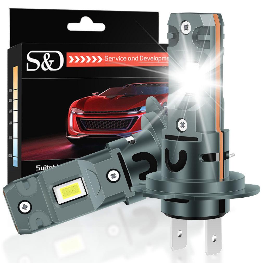 2 шт. 20000 лм H7 светодиодные лампы для фар 60 Вт мини беспроводные CSP автомобильные фары с вентилятором авто диодные лампы H7 турбо светодиодные автомобильные огни Canbus 12 В 6500 К белый