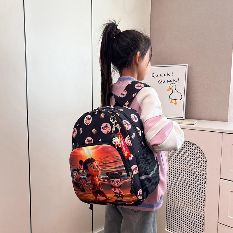 National Manga Cartoon Boys And Girls Backpack Fashion Large Capacity Primary School Bag Foreign Style Printing Children'S Backpack