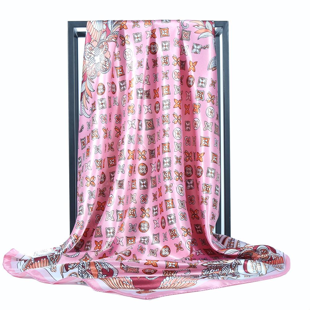 High-quality Luxurious Silk Scarves Headband Scarfs Neck Scarf For Women Chain Silk Scarf Women's Decorative Shawl