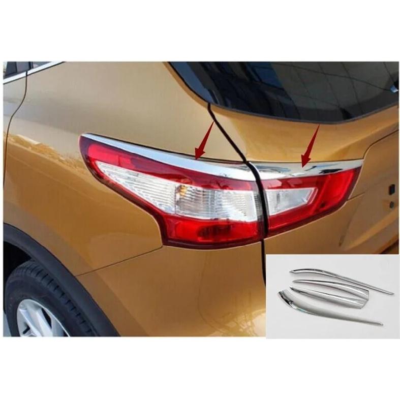 Для Nissan Qashqai J11 2014 2015 2016 2017 ABS Накладка на задний фонарь Рамка-бровь Декоративная накладка Стайлинг автомобиля Аксессуары