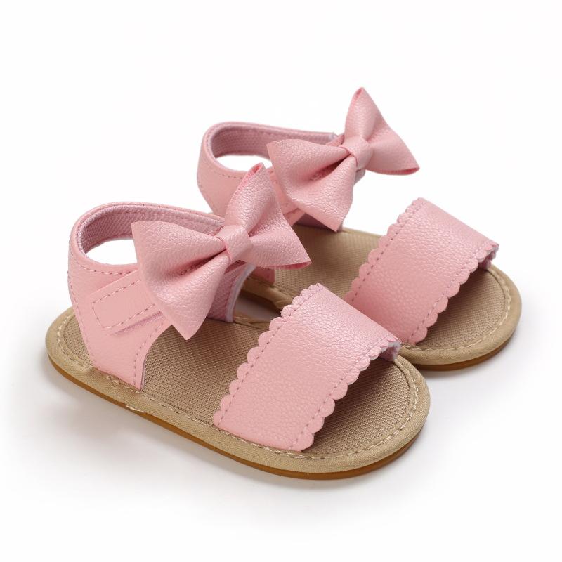 Summer Baby Sandals 0-1 Years Old Learning Footwear Soft Glue Bottom Baby Shoes Breathable Princess Shoes