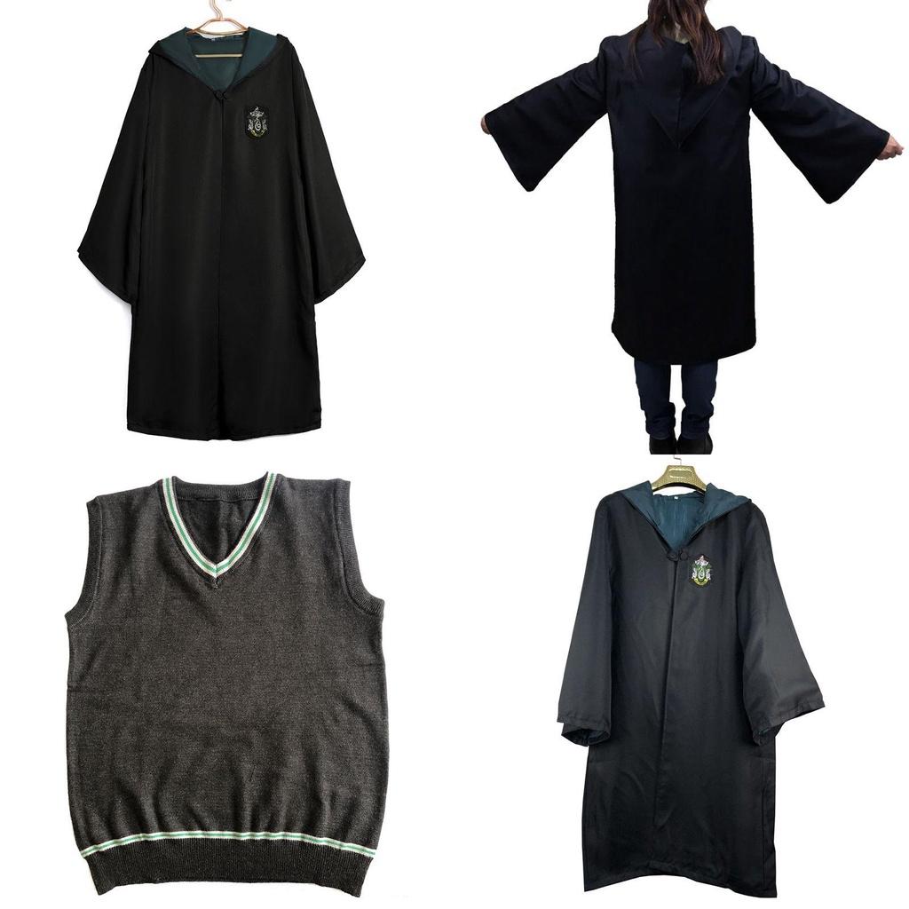 Костюм Гарри Поттера Хогвартс Взрослый Детский Мантия Плащ Жилет Дышащая Ткань Изысканная Отделка для Хэллоуина Косплея