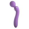 Massager - USB - 19.6 Cm - Silicone - Purple - For Adults