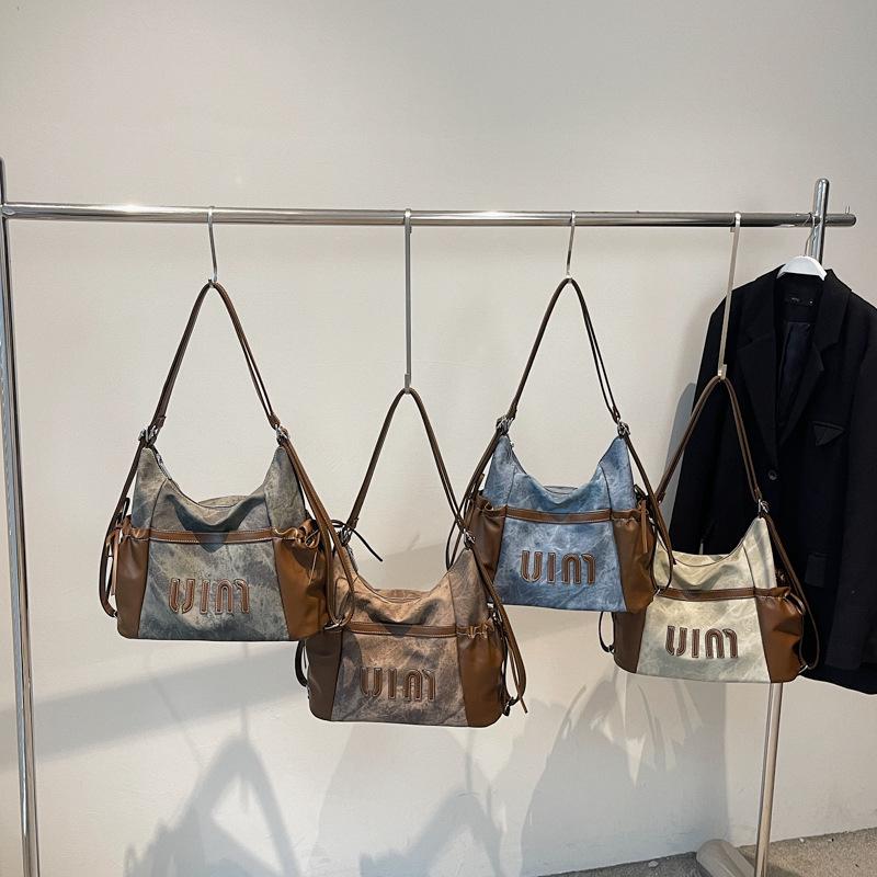 Women's Retro Minimalist Large-Capacity Tote Bag - High-End Outdoor Casual Shoulder Handbag