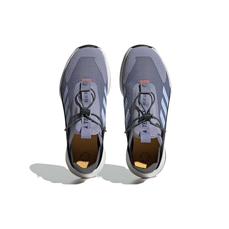 Adidas Voyager 21 Тканевые Нескользящие Прочные Легкие Полувысокие Функциональные Ботинки для Активного Отдыха Унисекс Серо-Синие HP8627