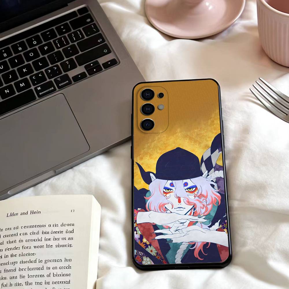 M-MONONOKE ГЛАВА ПЕПЕЛ ЯРОСТИ Чехол для телефона для Samsung S25,24,23,22,30,21,10,9,Ultra,Plus,Lite,FE,4,5 G Мягкий черный чехол