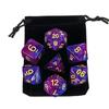 7шт игральные кости с мешком DnD d4,d6,d8,d10,d%,d12,d20 многогранные детали настольной игры RPG