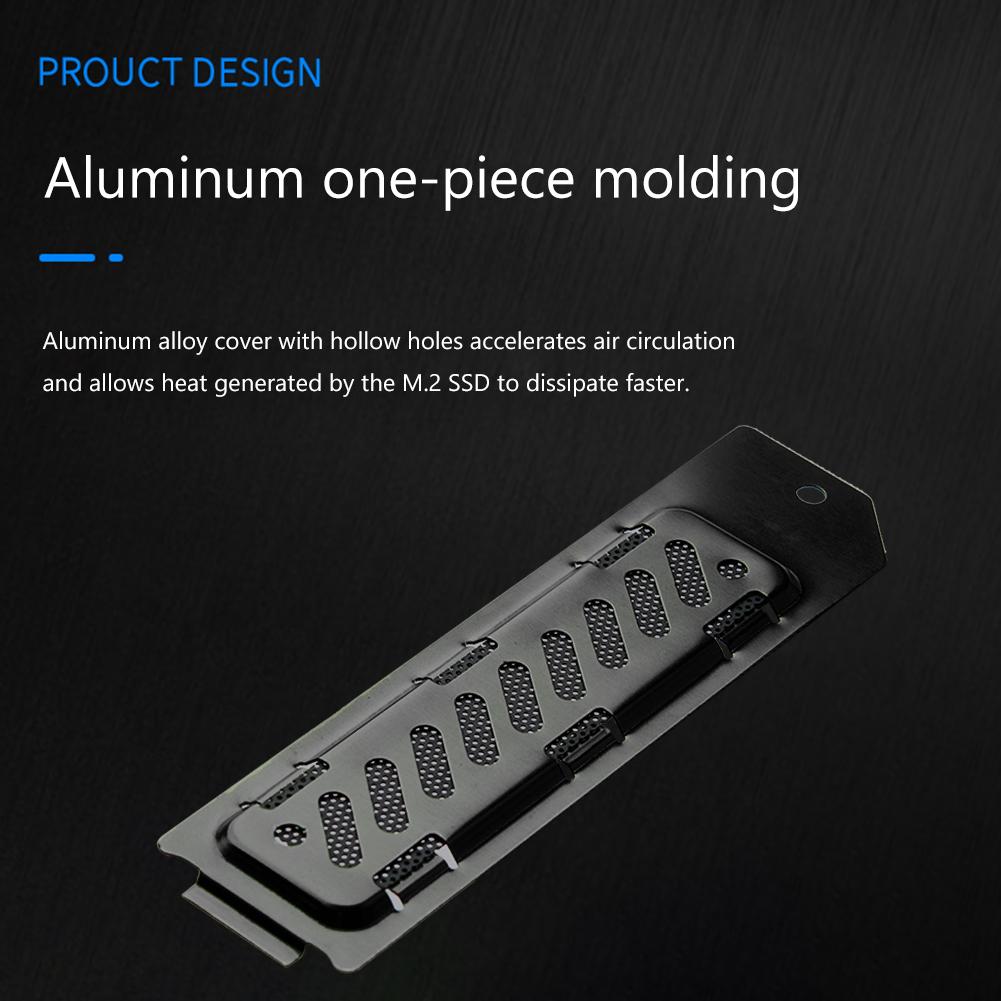 Теплоотводящий чехол для SSD, пылезащитный чехол для рассеивания тепла, дышащее отверстие, защитный чехол для PS5 Slim M.2 NVMe 2280 SSD, слот расширения