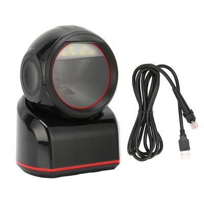Сканер штрих-кода USB 2D 1D всенаправленный датчик 617 нм красный светодиод настольный считыватель этикеток для телефона