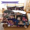 American Women Siger Pattern Bedding Quilt Set Quilt Cover Pillowcase Home Decoration Gift (1 * duvet cover + 2 * pillowcase, without core)