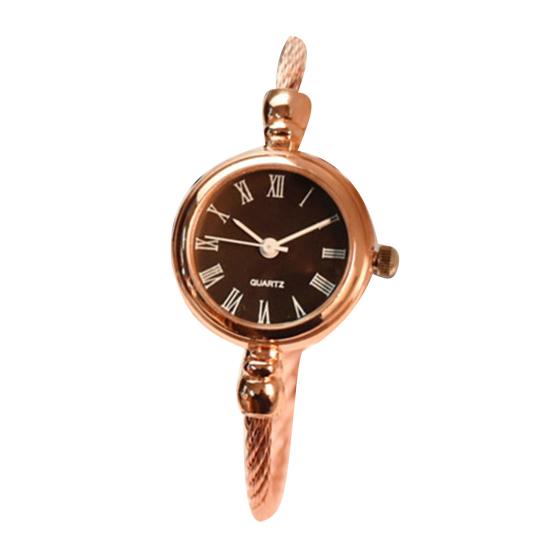 Женский ретро-браслет из нержавеющей стали с круглым циферблатом, кварцевые наручные часы