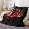 Brisbane Broncos  Print Flannel Blanket, High quality Comfortable for All Seasons, Home Decor, Warmth and Comfort