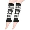 Christmas Boot Socks Womens Winter Leg Warmers Ankle Stretch Slouch Warm Thermal Ladies Wool Knitted Snowflake Female Gaiter
