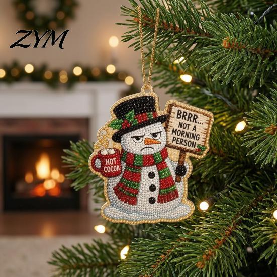 Craft Kits for Adults Teens Christmas Hanging Faux Pearl Art Kit Adult, DIY Bead Crafting Supplies Painting Ornament, Handmade Holiday Set Tree