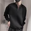 Men's Trendy Half-Zip Stand Collar Sweatshirt: Stylish Spring/Autumn Long-Sleeve Casual Jacket