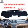 For Honda Accord 8 8th Gen 2008 2009 2010 2011 2012 2013 Dashboard Cover Pat Dash Board Mat Carpet Dashmat Pad Car Interior Cape