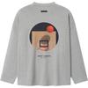 Fear of God Essentials x NBA X Barkley Hendricks Long Sleeve V-Neck T-Shirt 'Concrete Heather' Men's 125BH264702F