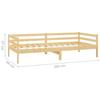 VidaXL Daybed with Mattress 90x200 Cm Solid Pine Wood 3083569