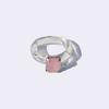 HangZhi 2020 New Japan Unique Chunky Colorful Rhinestones Transparent Acrylic Plastic Ring for Women Girls Party Jewelry