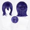 High Quality Tiny Mita Cosplay Wig Short Purple Blue Heat Resistant Synthetic Hair Wigs Anime MiSide Wigs + Wig Cap