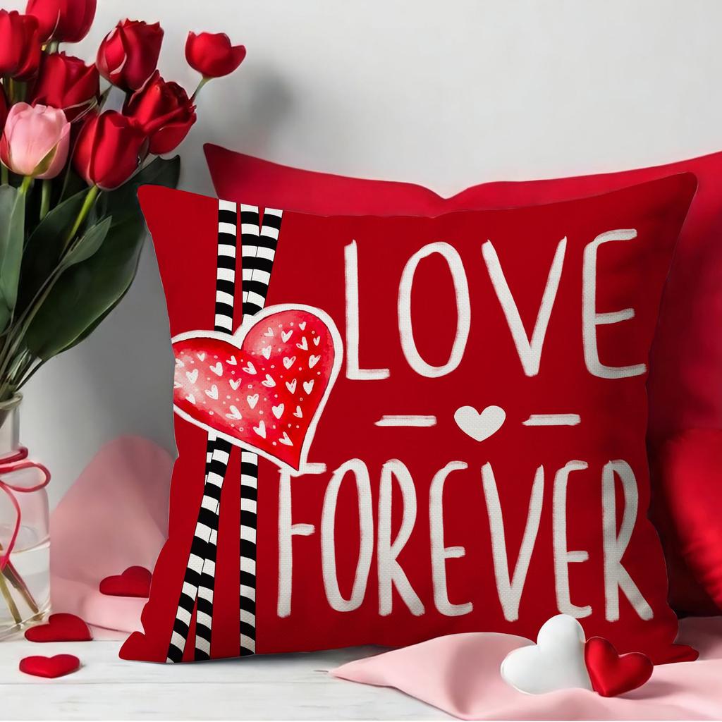 Valentine's Day Love Pillow Case Bedroom Decoration Letter Print Pillow New Style Sofa Pillow