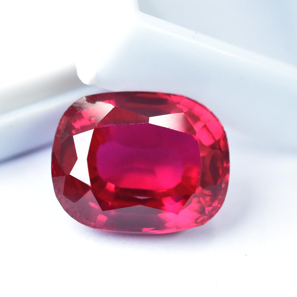 Blood Red Ruby Gemstone Natural 30.40 Ct CUSHION Cut