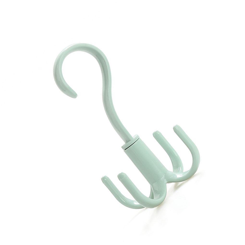 Вращающаяся на 360 градусов пластиковая вешалка с 4 крючками для сумок, держатель для полки, органайзер