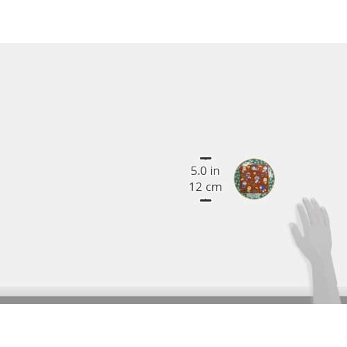 Маленькая тарелка "Дораэмон" Кутани, стиль Мокумэ, дизайн с цветком сливы 008146