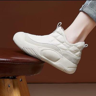 Модная женская обувь 2024 года, горячая распродажа, женские ботильоны, модные повседневные ботинки с круглым носком, женская зимняя обувь из бархата, сохраняющая тепло для женщин