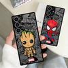 Мультяшный Человек-паук Грут Marvel Чехол для телефона Samsung Galaxy S26 S21 S22 S20 S23 FE S24 Plus S25 Ultra Note 20 10+