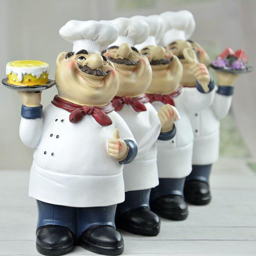 Simulated Farmhouse Cake Shop Decor Handicraft Chef Resin Figurines Bakers Food Lovers