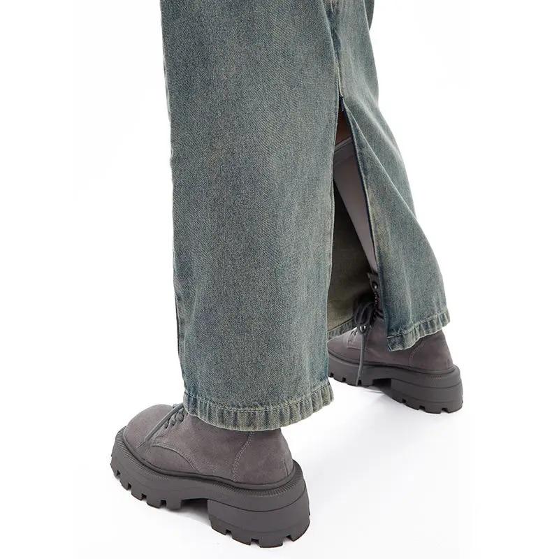 Уличная одежда в стиле ретро Y2k, женские юбки в студенческом стиле, винтажная джинсовая юбка макси, женская, молодая девушка, шикарная сексуальная прямая одежда, новая