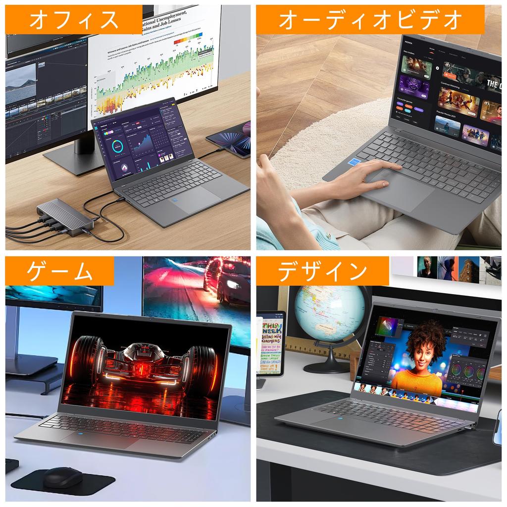 Windows 11 Laptop with 12th Generation Intel N95 GHz IPS Wide Viewing Full HD Numeric Fingerprint Large 5G Work from Dobios 2024 New Model DDR5 512GB