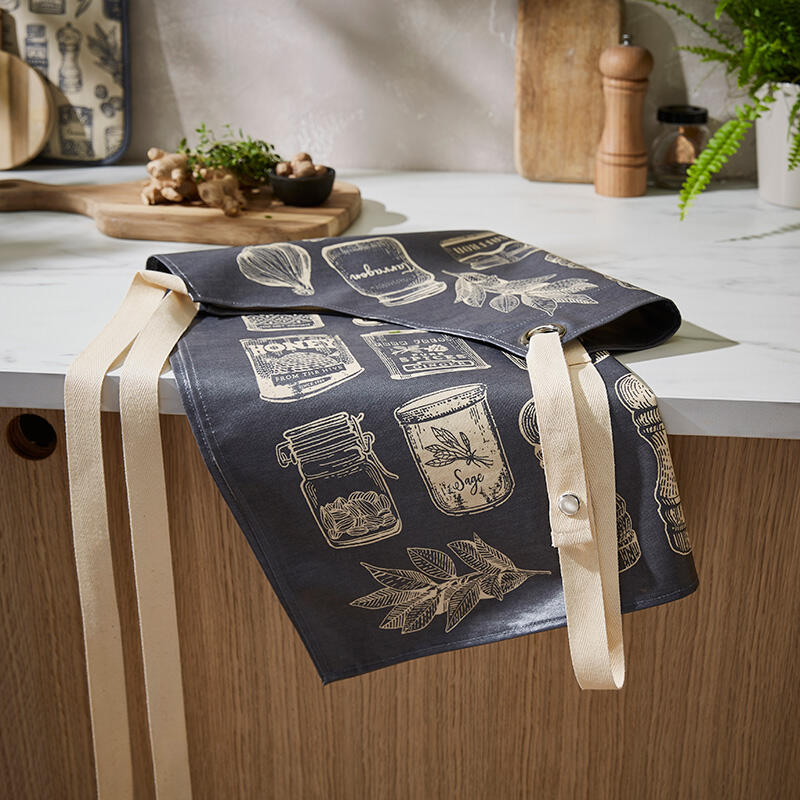 Herb & Spice Oilcloth Waterproof Apron
