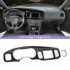 Car Central Control Dashboard Decorative Frame Decoration Stickers Fit For Dodge Charger 2015 Up ABS Interior Accessories