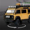 1/32 Land Range Rover Defender Van Alloy Camping Car Model Diecasts Metal Toy Off-Road Vehicles Car Model Sound Light Kids Gifts