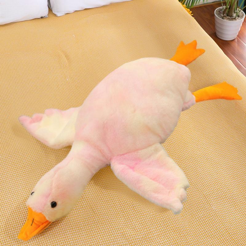 50-190cm White Hug Stuffed Animal Duck Kawaii Large 7 Colors Giant Goose Plush Toy Sleeping Pillow Big Christmas Gift for Friend