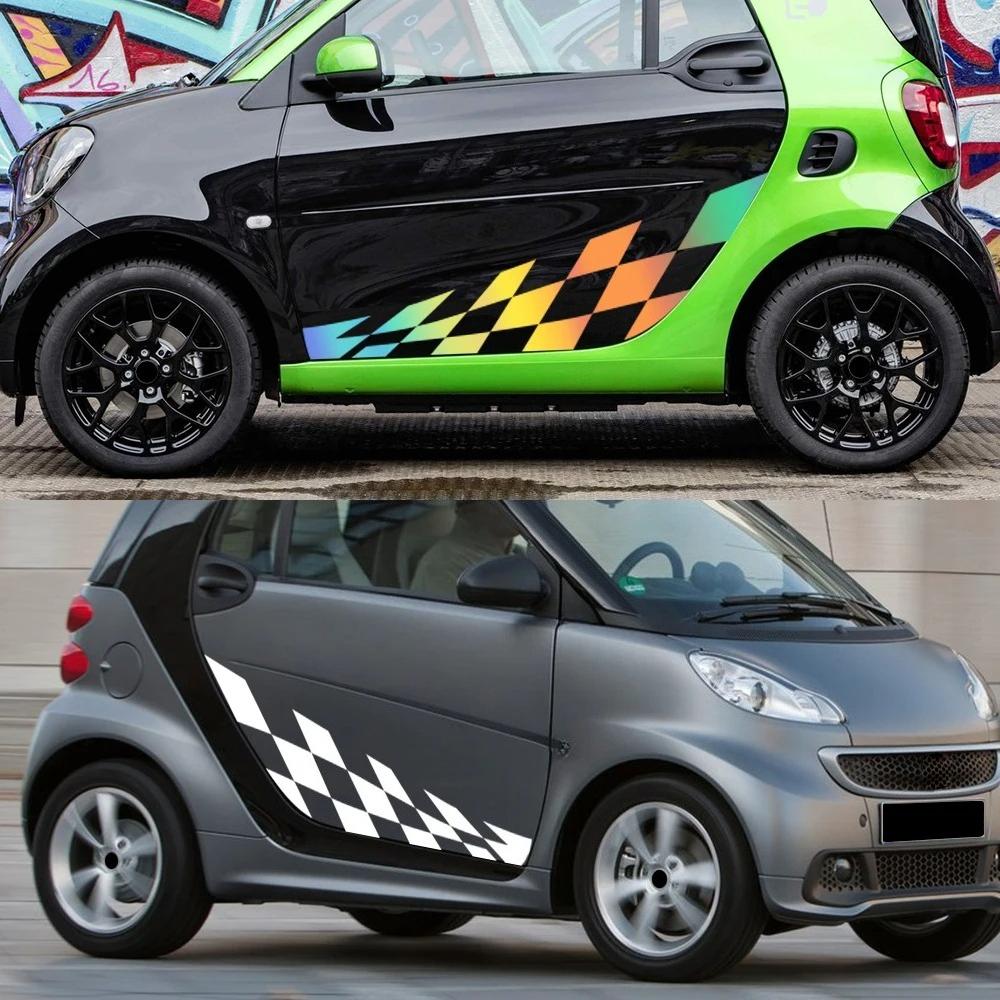 Виниловая наклейка на боковую решетку двери автомобиля для Mercedes Benz Smart Fortwo W453 W451 Автогонки Спорт Декор кузова Наклейка Аксессуары