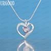 Ожерелье с подвеской в форме сердца из стерлингового серебра 925 пробы с цирконием, модные свадебные украшения