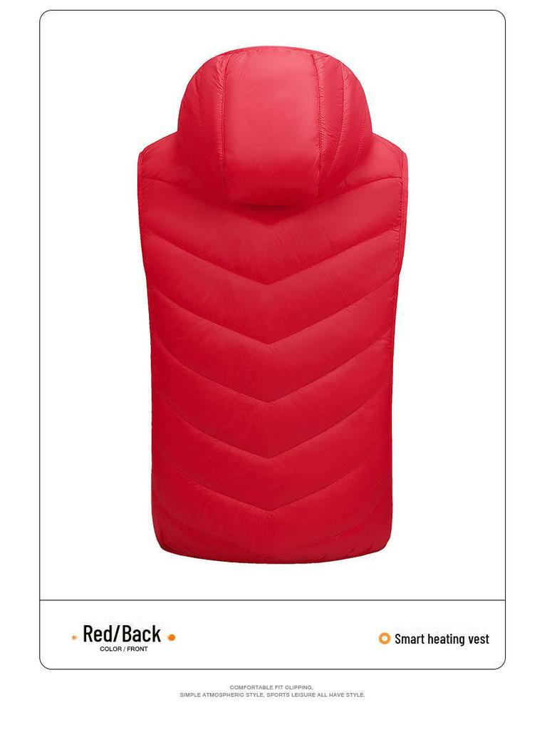 Детский электрический обогревательный жилет: Интеллектуальное устройство для обогрева всего тела с десятью зонами нагрева для использования на открытом воздухе.